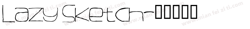 Lazy Sketch字体转换